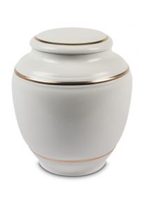 Urne funéraire en porcelaine 'Classica' avec double bordure dorée