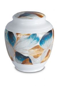 Urne funéraire en porcelaine 'Classica' | Multicolore avec structure naturelle