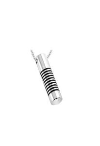 Pendentif cinéraire en acier inoxydable grand
