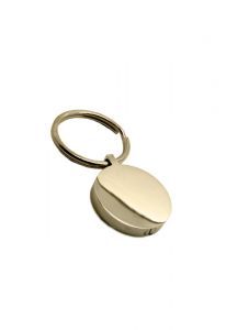 Porte-clé pendentif pour cendres 'Cercle' doré
