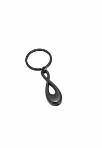 Porte-clé pendentif pour cendres 'Infinity' noir