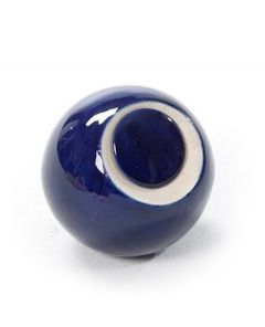 Petite Urne Funéraire en Céramique Bleue 'Océanique'