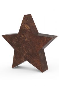 Mini-Urne funéraire en bronze 'Étoile'