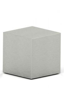 Urne Funéraire en acier inox brossé 'Cube'