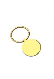 Porte-clé pendentif pour cendres 'Cercle' doré